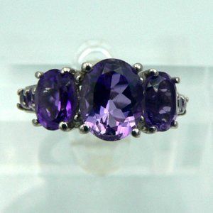 Sz 6 Genuine Uruguayan Amethyst Ring NWOT
